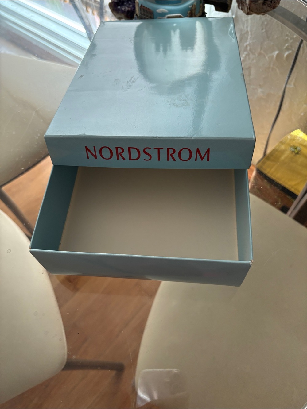 Nordstrom Light Blue Box with Red Logo